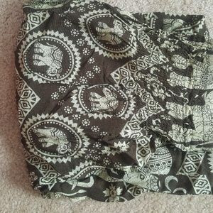 Olive elephant harem pants